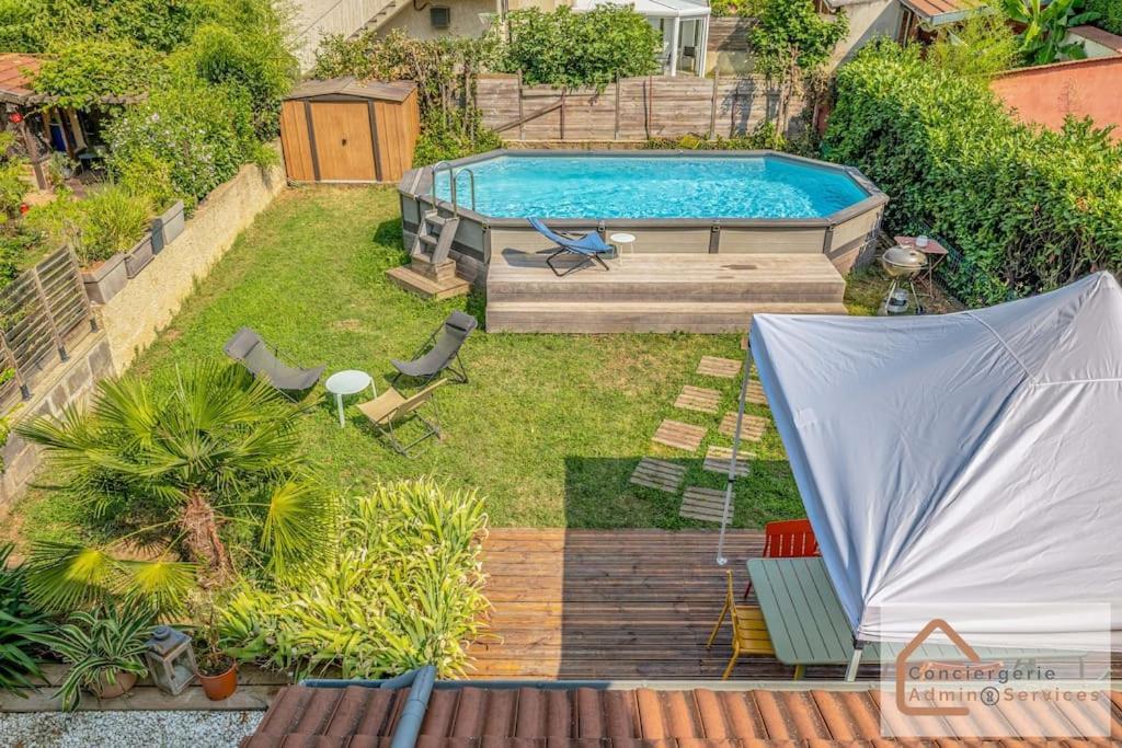 Maison A Lyon Parilly Avec Piscine, Jardin, Parking Prive & Proche Eurexpo Vénissieux Esterno foto